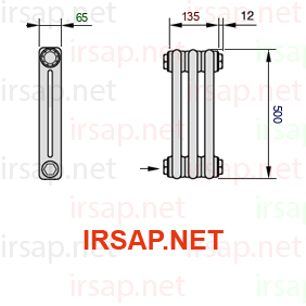 Радиатор IRSAP Tesi 20500/3 T14 CL 01